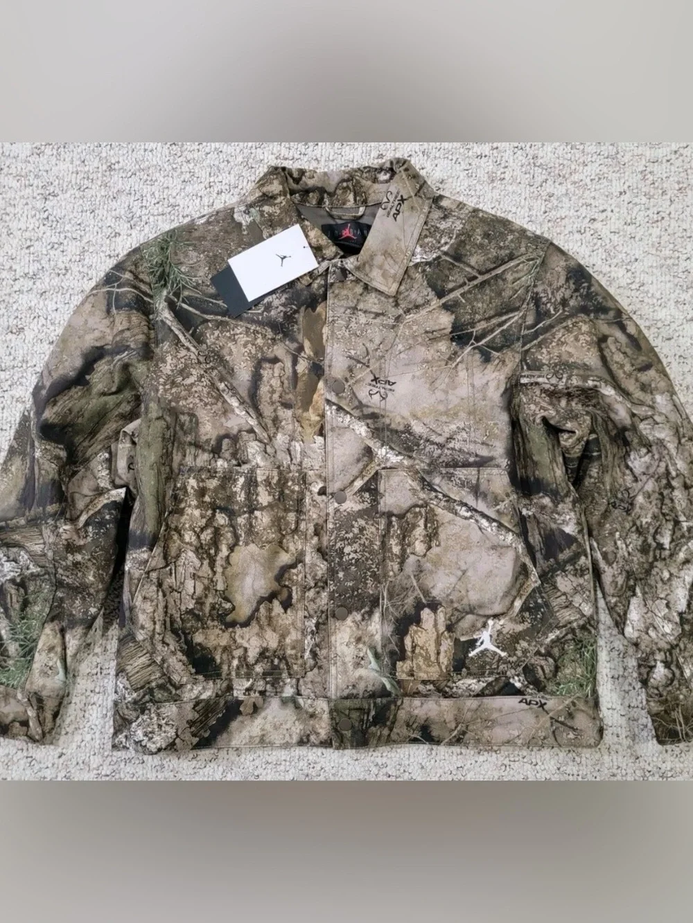 Nike Jordan Flight Realtree Jacket Olive Sail HV0649-222 Men's